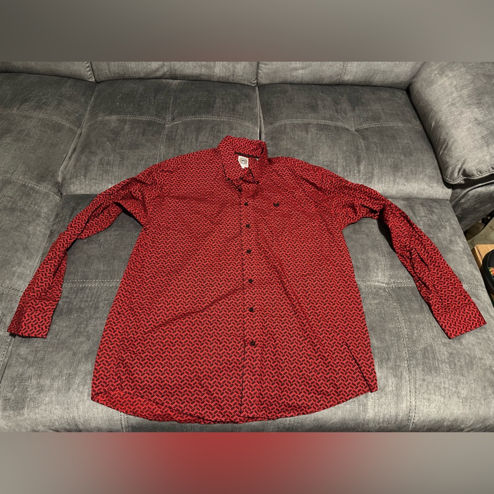 Cinch men’s long sleeve button up shirt